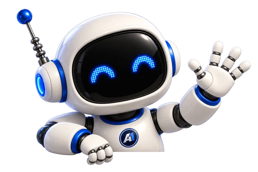 Raffy, the A1 robot, waving